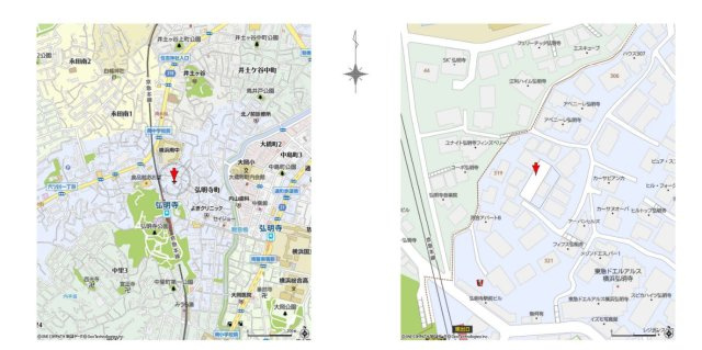 The Front Gumyoujiの地図