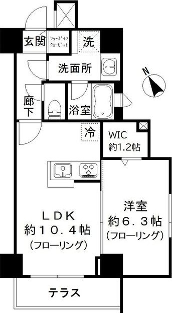 ルシェーヌ恵比寿の間取り