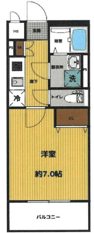 セオリー大阪東DOORの間取り