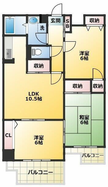パークヒルズ西台の間取り