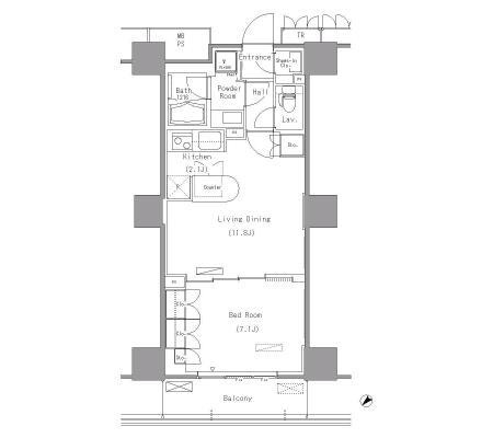 1LDKタイプのお部屋です
