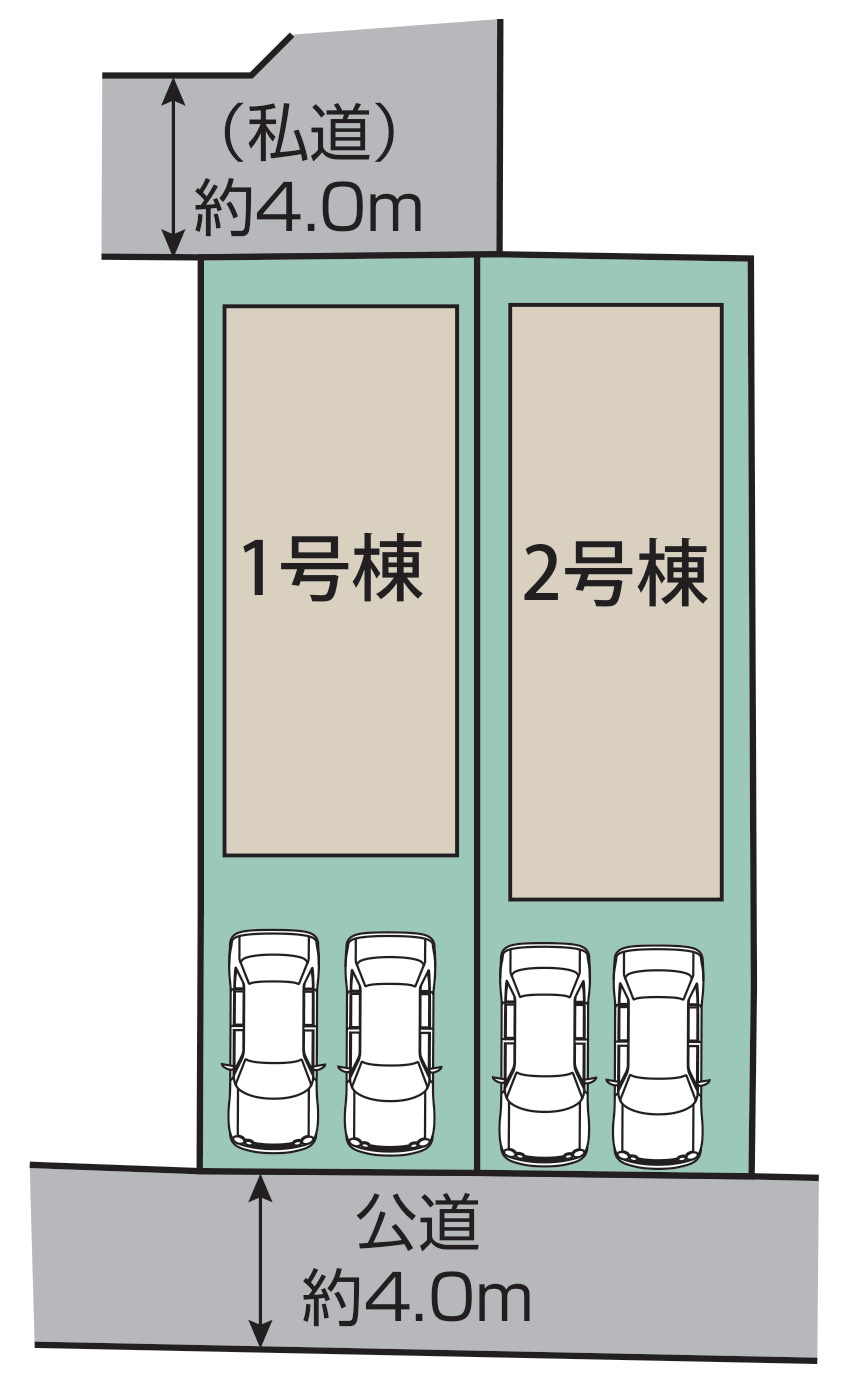 相模原市中央区陽光台5丁目 の区画図