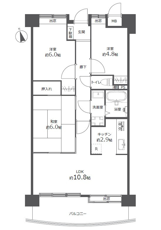 藤和ハイタウン天満町の間取り