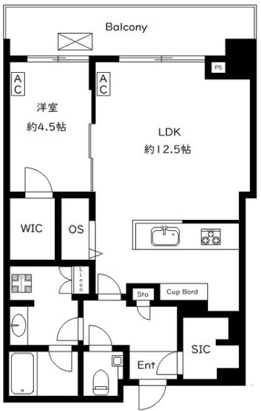 ＧＬＯＢＡＬ　ＦＲＯＮＴ　ＴＯＷＥＲの間取り