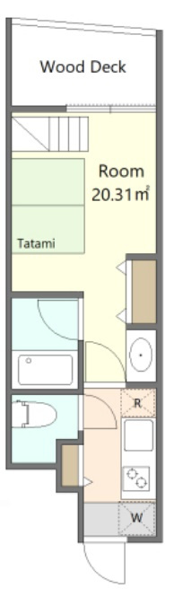 小金井市本町５丁目のアパートの間取り