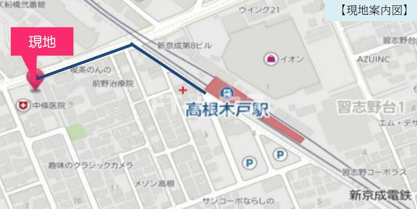 FELIA西習志野の地図