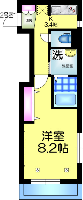 Ｍａｉｓｏｎすみれの間取り