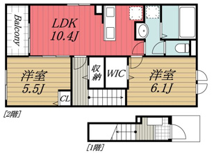 【間取り】 | kouwa　Ⅱ