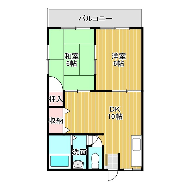 シャンテ広川の間取り