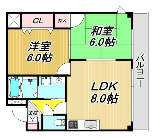 ゼハールト橘の間取り