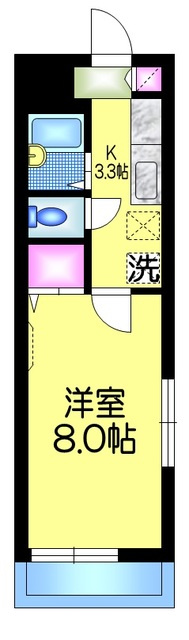 リバーサイドタウンの間取り|★最上階／南東角部屋２面窓★