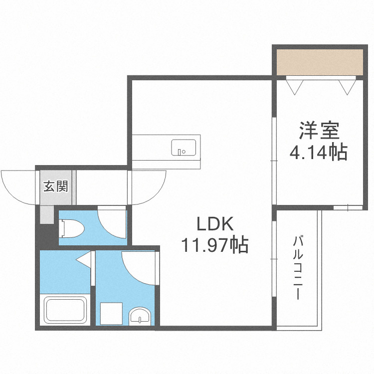 筑紫野市上古賀４丁目のアパートの間取り