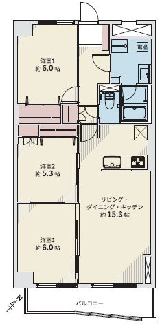 【間取り】 | グリーンヴィラ琴似A棟