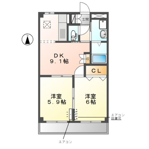 クレイスヴィラの間取り