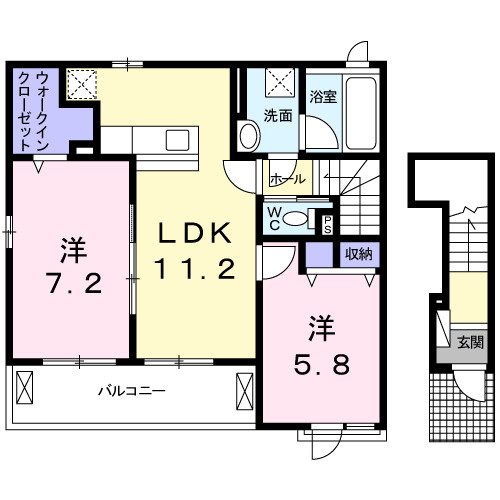 プランドール　壱番館の間取り|間取図