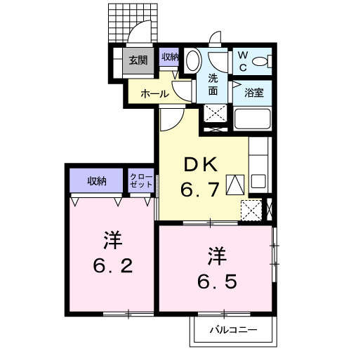 クレストファイン３の間取り|間取図