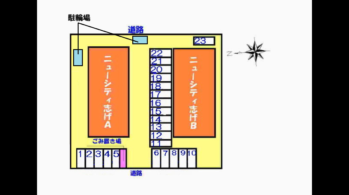 ニューシティ志げＢの駐車場|駐車場