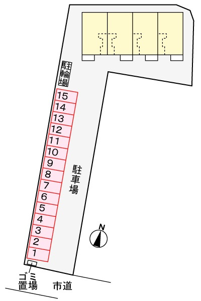 ガーデンハウスの区画図
