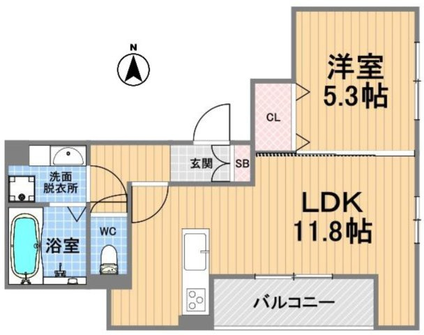 チェーン・パレス上甲子園の間取り