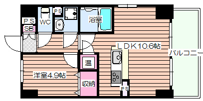 【間取り】 | メゾンクラウン鷺洲