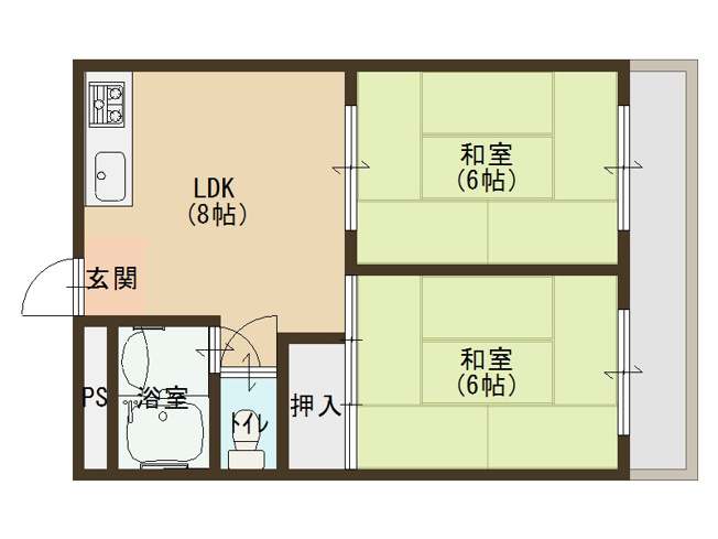 【間取り】 | マンションアサノⅠ