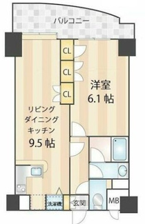 【間取り】 | ニューガイアリルーム日暮里Ｎｏ．７７ | 間取りです。
