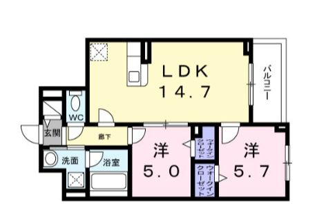 CREVANCE荒川の間取り