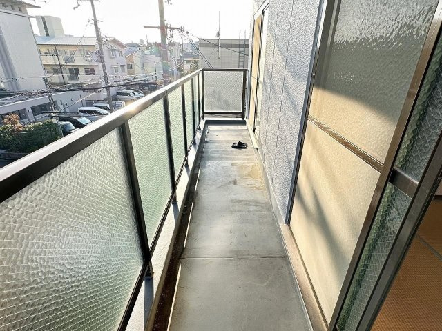 サンライズマンションのバルコニー