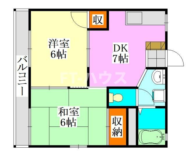 タウンコート七林の間取り