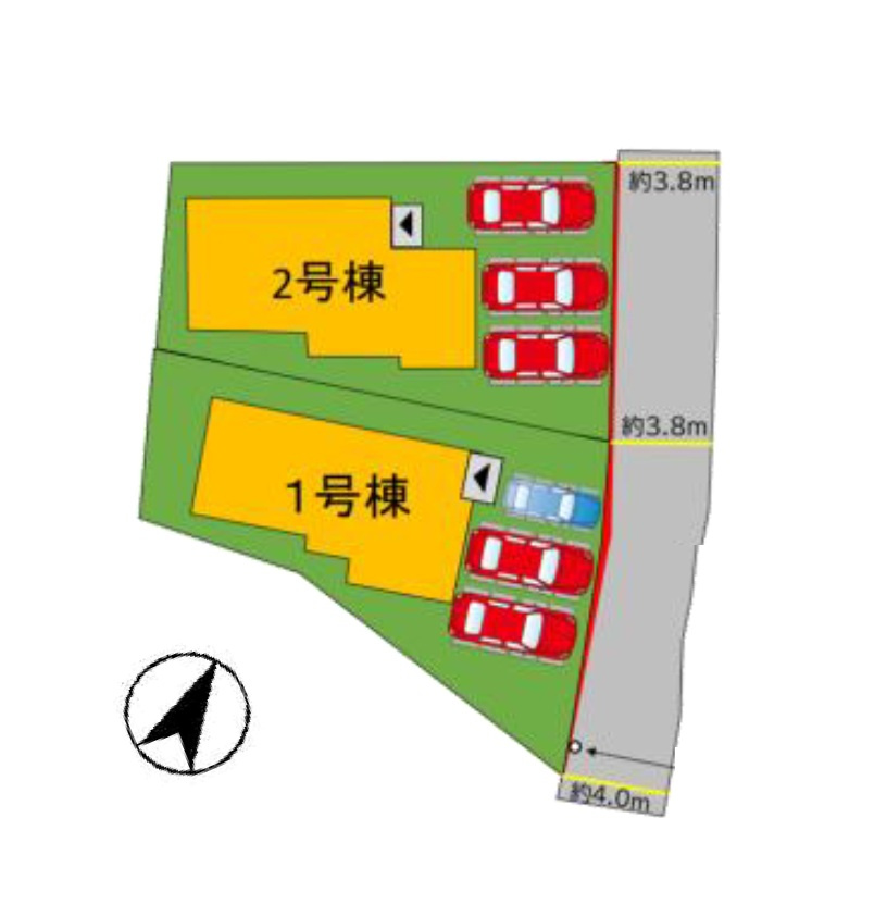 福岡市南区若久5丁目第6-2棟（2号棟）の間取り
