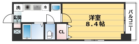 ヴィヴァーチェ四条大宮の間取り