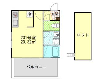 【間取り】 | スピカハイツ戸部