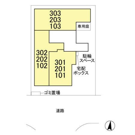 ベルエキップの区画図