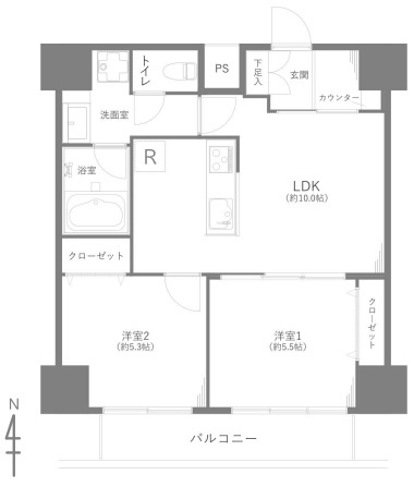 コスモ東池袋の間取り