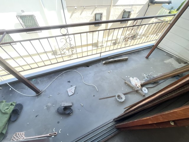 豊中市小曽根３丁目のテラスのバルコニー