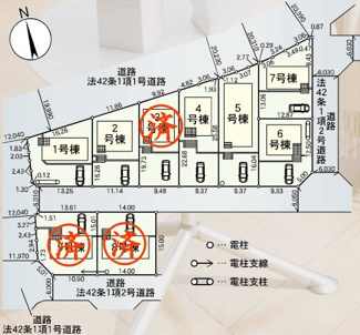 【区画図】 | 郡山市田村町東山1丁目新築一戸建て9棟