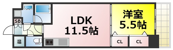 【間取り】 | ウイングコート阿波座 仲介手数料無料
