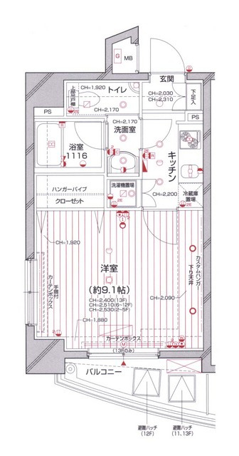パレステュディオ中目黒の間取り