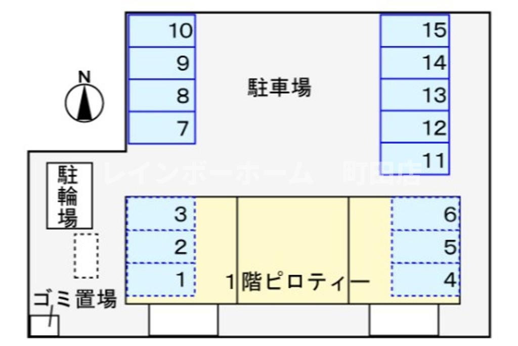 ドリーム・パレス※初期費用分割あと払いサービス利用可能物件の区画図