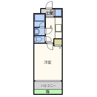 ラフィーネ住之江の間取り