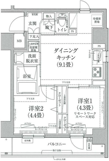 【間取り】 | ルフレプレミアム押上イースト | 間取り