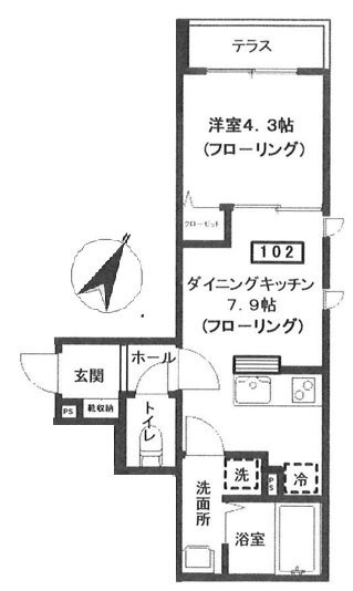 エリシアン三軒茶屋 の間取り