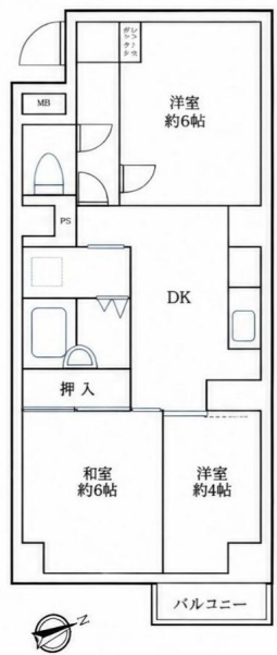 ダイアパレス大洋・駒形の間取り