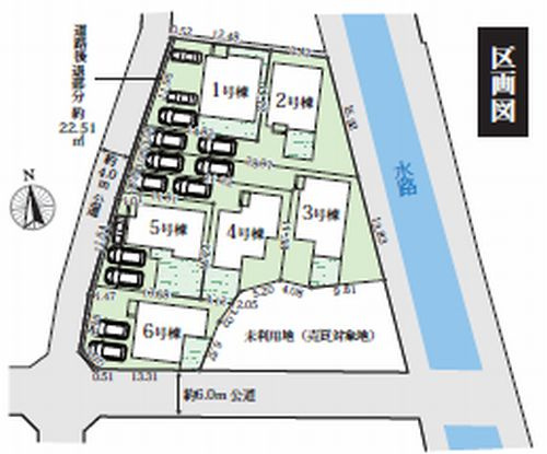 【仲介手数料０円】平塚市小鍋島2期　新築一戸建て　全6棟の区画図|平塚市小鍋島2期　新築一戸建て　全6棟