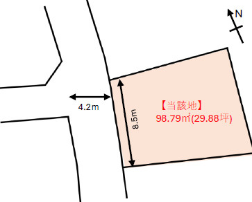 大和市中央林間5丁目の区画図