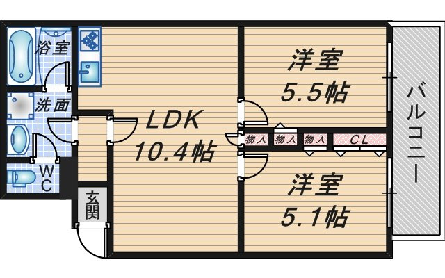 ウェルスクエア豊中北桜塚の間取り