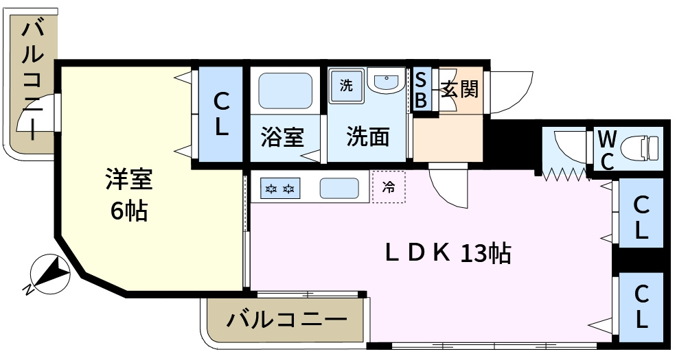 NIKOハイム新小岩第6の間取り