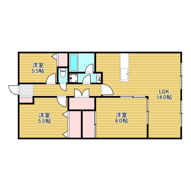 淀川ハイライフマンションの間取り