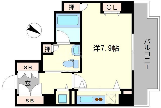 リンクハウス京町堀の間取り