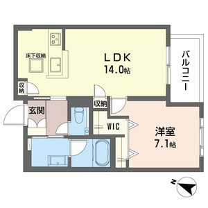 シャーメゾンシエロの間取り